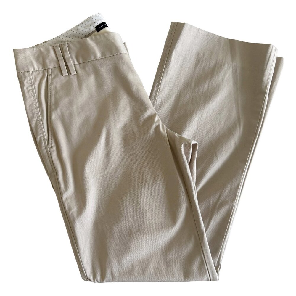 GAP Women’s Khaki Stretch Cotton Straight Leg Ankle Pants Size 6 Beige